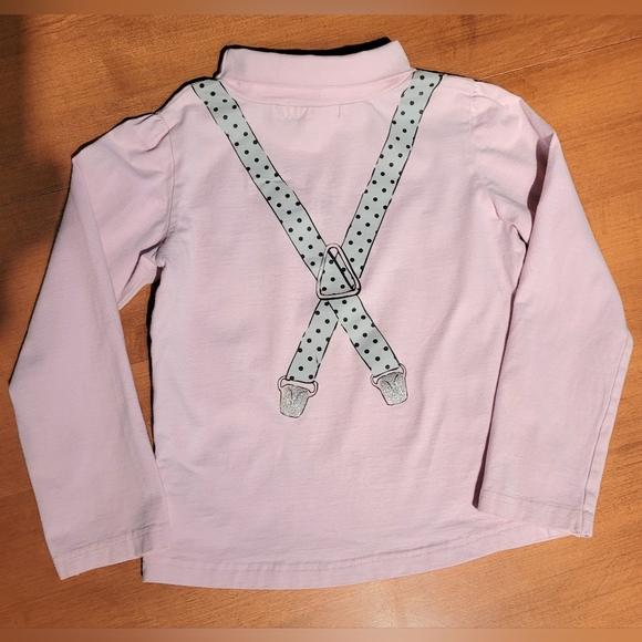 ⏰️3/10$ 6Y Pink long sleeves t-shirt with turtleneck - Picture 2 of 7